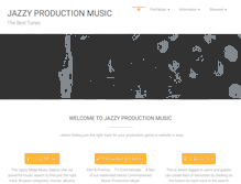 Tablet Screenshot of jazzyproductionmusic.com
